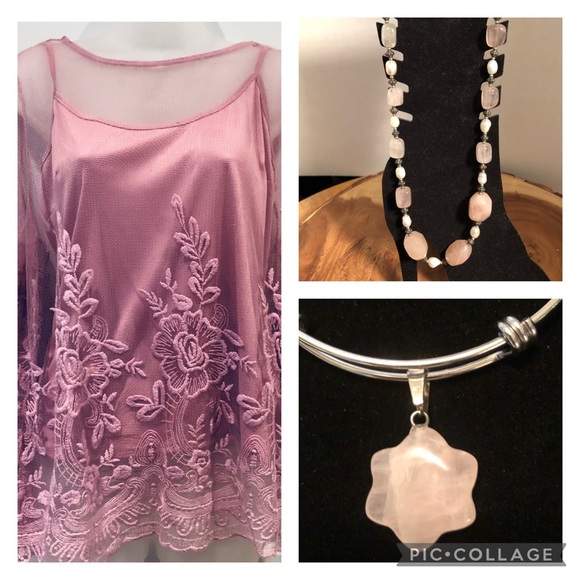 Marc Bouwer Bell Sleeve Embroidery Sheer Top - Picture 8 of 10